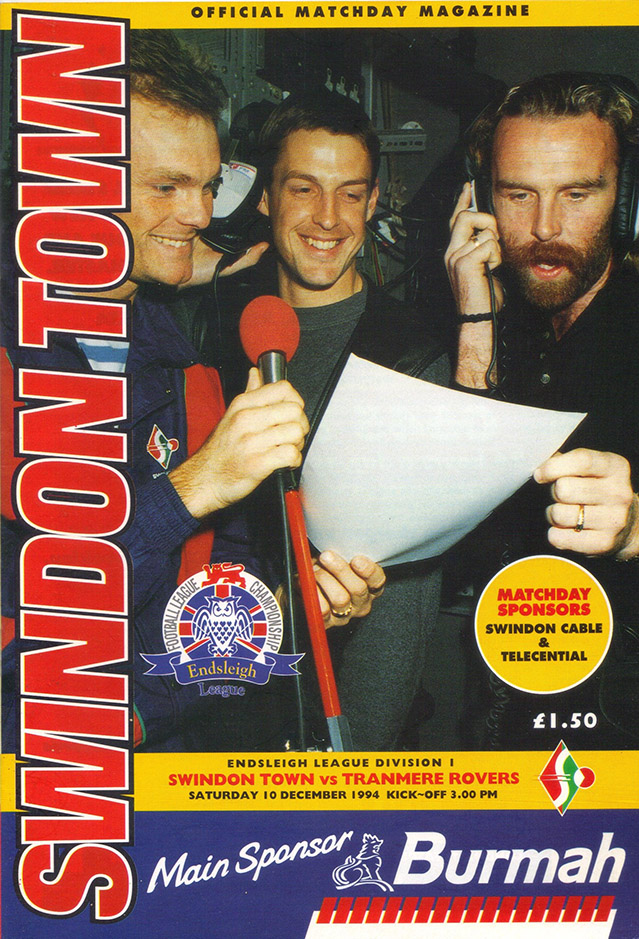 <b>Saturday, December 10, 1994</b><br />vs. Tranmere Rovers (Home)